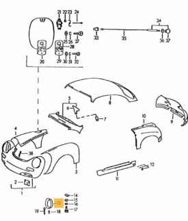 Headlight Bucket, left or right - 356A, 356B, 356C - Image 2