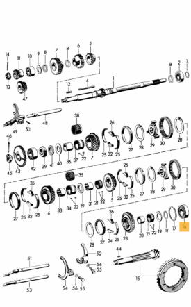 Gearbox / Transmission Pinion Shaft Bearing for Type 644, 716, 741, 915 - Image 2