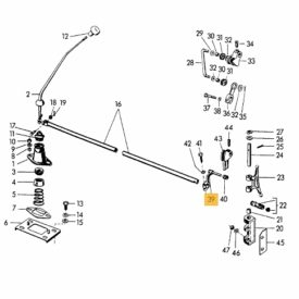 Gear Change, Preselector Lever Shaft For Monkey Motion - 356A - Image 2