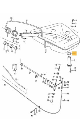 Fuel tank Sender Rubber Seal kit - all 356 - Image 3