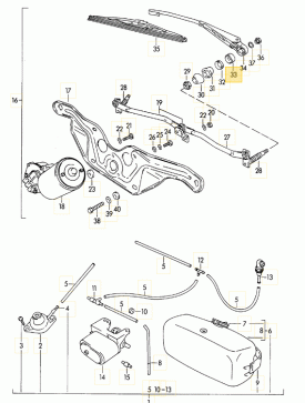 Wiper Plastic Cap for Shaft - 356B T6, 356C - Image 2