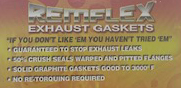 Exhaust / Muffler Manifold Gasket to Head (RemFlex) The Ultimate!!  - all 356  