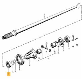 Differential Carrier side Bearing (Straight Load RH side) - all 356 Transmissions - 519, 644, 716, and 741 - Image 2