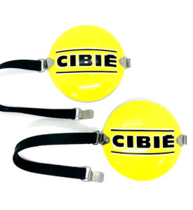 Cibie Pallas Rally Spot / Driving Light Cover / Shroud - Yellow, (Metal)