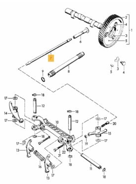 Valve Pushrod / Lifter / Cam Follower, (SCAT), Cut-To-Length, Seamless (set of 8) - all 356 - Image 2