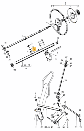 Steering Column Tube Retaining Spring - 356 356A - Image 2