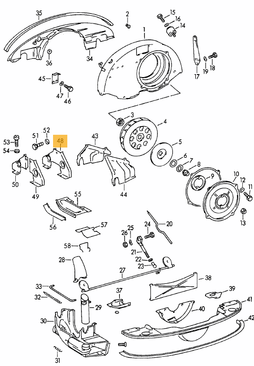 Engine Tinware, End Cover Plate (One Piece) (Restored) - all 356 - Image 3