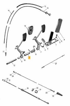 Brake and Clutch Pedal Spacer Shaft Sleeve - 356 Pre-A (1950-55) - Image 2