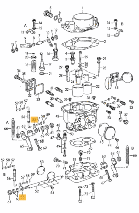 Carburettor, Lower Pump Lever - Zenith 32NDIX - Image 2