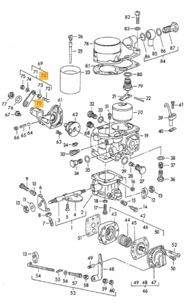 Carburettor, Lever - Solex 32PBI - Image 2