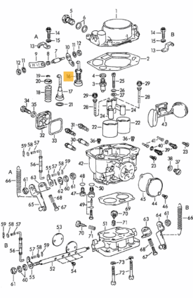 Carburettor, Accelerator Pump / Piston - Zenith 32NDIX - Image 2