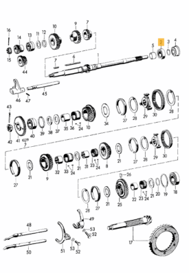 Gearbox / Transmission, Input Shaft Bearing (Rear) - 519 Gearbox - Image 2