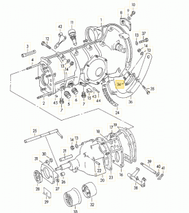 Gearbox / Transmission & Engine Mount - 356 Pre A - Image 2