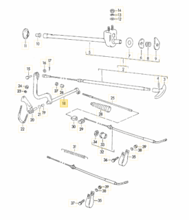 Brake, Emergency / Hand / Parking, Pivot Lever (RHD) - all 356 - Image 2