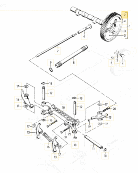 Engine, Camshaft Timing Gear (+1) Aluminium - all 356  