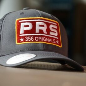 PRS 356 Trucker Cap / Hat Charcoal Grey with Red logo  
