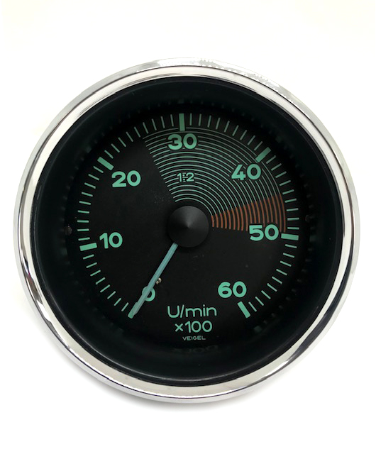 Veigel Tachometer Gauge (Date 04/54) (Rebuilt, Used Original) - 356 Pre A