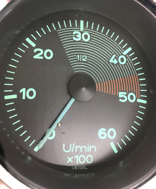 Veigel Tachometer Gauge (Date 04/54) (Rebuilt, Used Original) - 356 Pre A - Image 5
