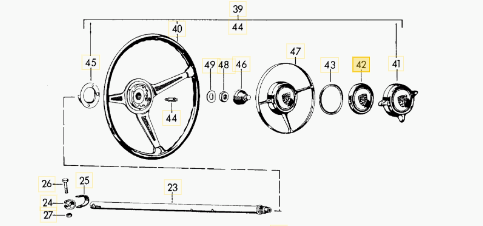 Horn Push Cap (Used Original) - 356B, 356C - Image 6