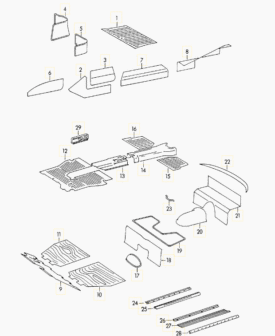 Pedal Floor Board Set (LHD) - 356A - Image 4