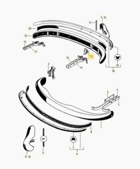 Bumper Mounts (Rear) Inside Repair Bracket (set of 6) - 356A T2 - Image 4