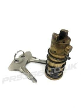 Gear Shift Lock Assembly (Brass) with Spring & 2 New Keys (Used Original) - 356B  356C - Image 3