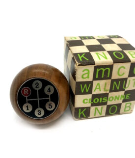 Gear Shift Knob, Amco Walnut Cloisonne 8230 - Porsche 901/911 & 912, 5-Speed Dog Leg - Image 2