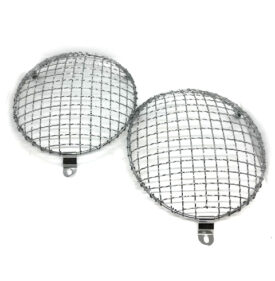 Headlight Stone Guard Wire Mesh Grilles (Pair)