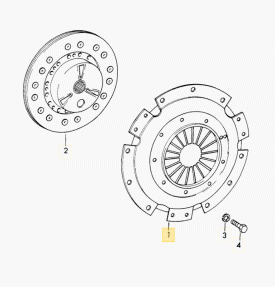 Clutch Pressure / Cover Plate 200mm Sachs - 912 - Image 2