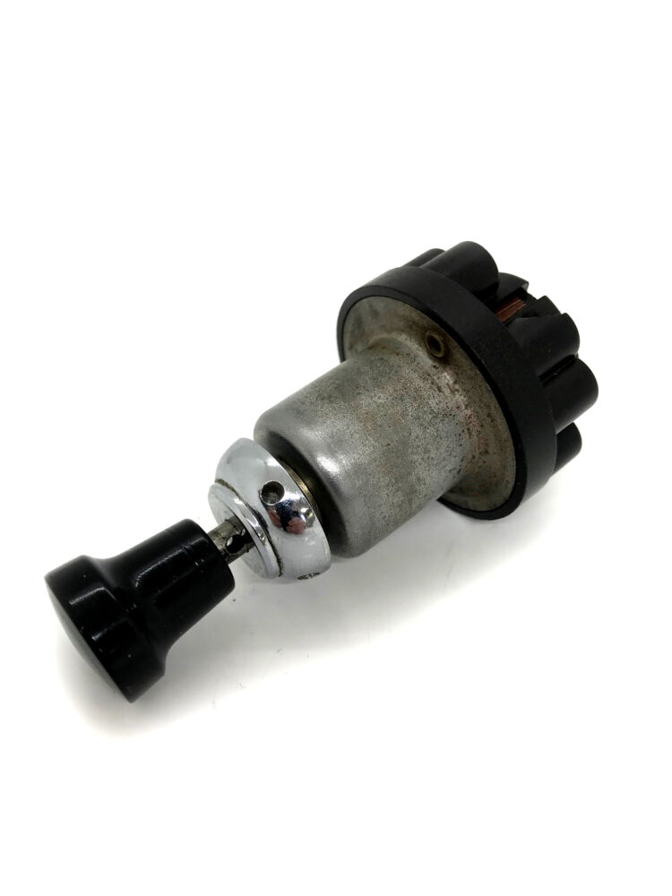 Headlight Switch with Bezel & Black Knob (Used Original) - 356B, 356C - Image 2