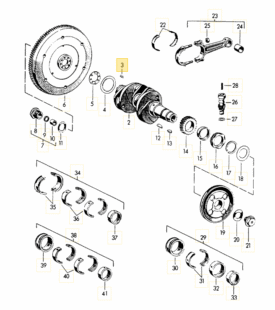 Crank to Flywheel Dowel Pin - all 356 - Image 2