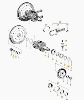 Crank Pulley Sealing Washer - all 356 - Image 2