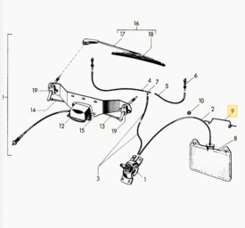 Windscreen Washer Fluid Bag, Holder  - 356A, 356B T5 - Image 3