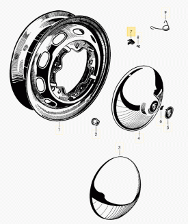 Hubcap Clip Set (20 Clips & 20 Rivets) - 356 356A 356B - Image 3