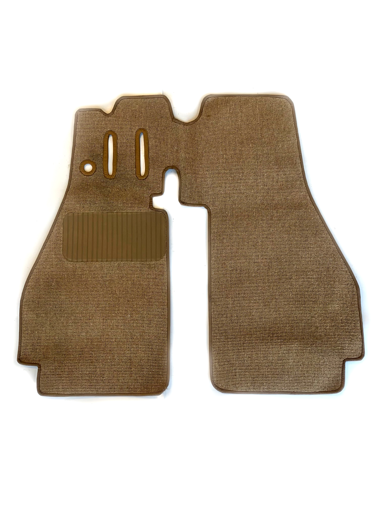 Floor Carpet over mat (Front) Square Weave, Biscuit/Tan LHD - 356A