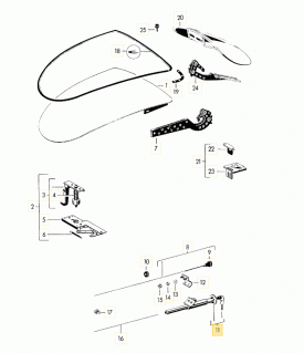 Body, Front Bonnet /Hood Latch Assembly, Upper - 356C - Image 2