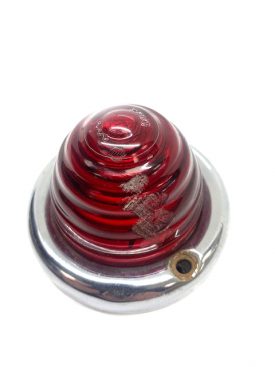 Rear Light, Beehive Red Lens, SWF K11442 with Rubber Seal & Chrome Bezel (Used Original) - 356AT2