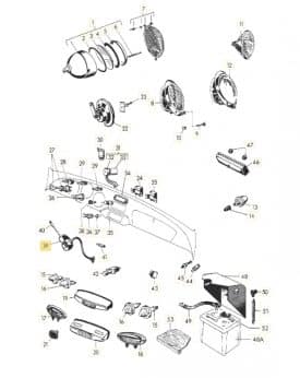 Indicator / Turn Signal, Switch & Arm without Housing - 356, 356A - Image 3