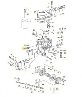 Carburettor, Idle Jet G50 - Solex 32PBI, 32PBIC - Image 3