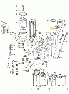 Oil Filler (Early) to Generator Stand Seal - 356, 356A, 356B - Image 2