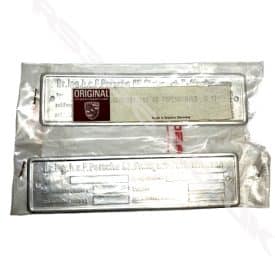 Chassis Identification Plate x2 (N.O.S.) - 356A 356B 356C