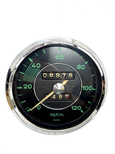 VDO Speedometer Gauge, 0-120MPH, (Date 5/58) (Used Original) - 356A