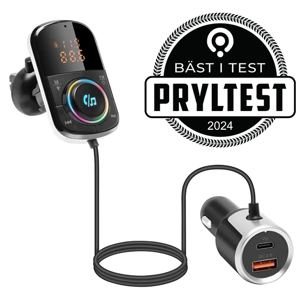 Linocell Fm sändare med bluetooth bäst i test pryltest