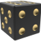 premium-isolate-dice-gold-and-black