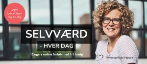 Lavt selvværd behandling. Selvværd - hver dag er et 10-ugers online selvværdsforløb med 1-1 hjælp.