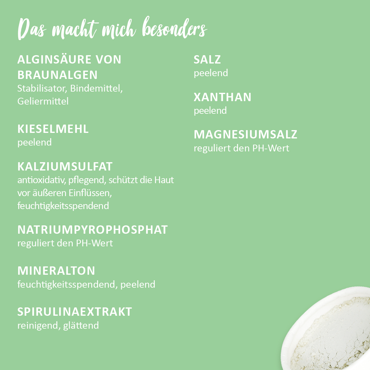 Peel-Off Maske 'Anti-Unreinheiten: Spirulina' | PuaLima Cosmetics