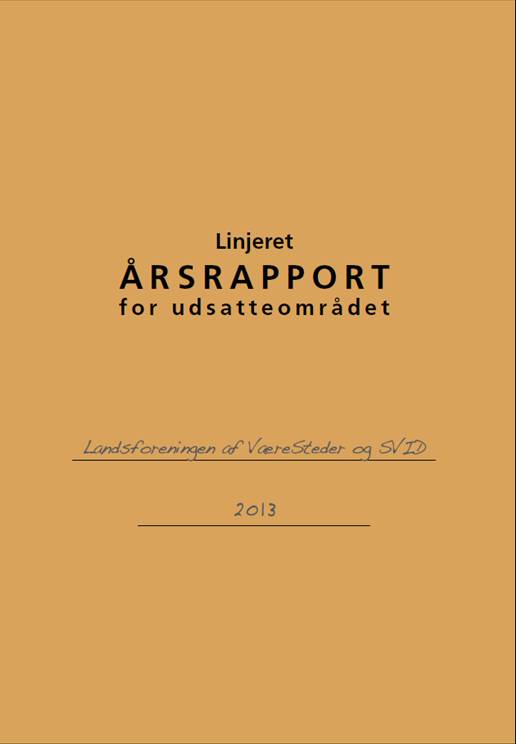 Årsrapport for udsatteområdet 2013