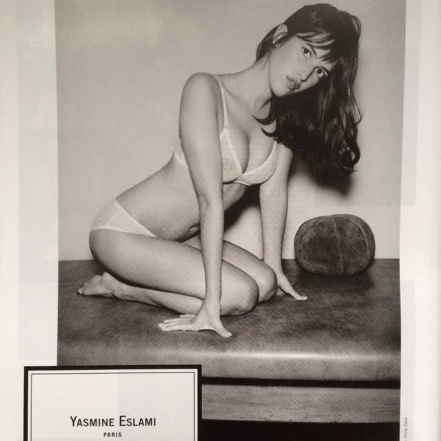 Yasmine Eslami ss2015 campaign shot by Olivier Zahm featuring Jeanne Damas in PURPLE @yasmineeslami @ozpurple @jeannedamas #yasmineeslami #purple #lingerie