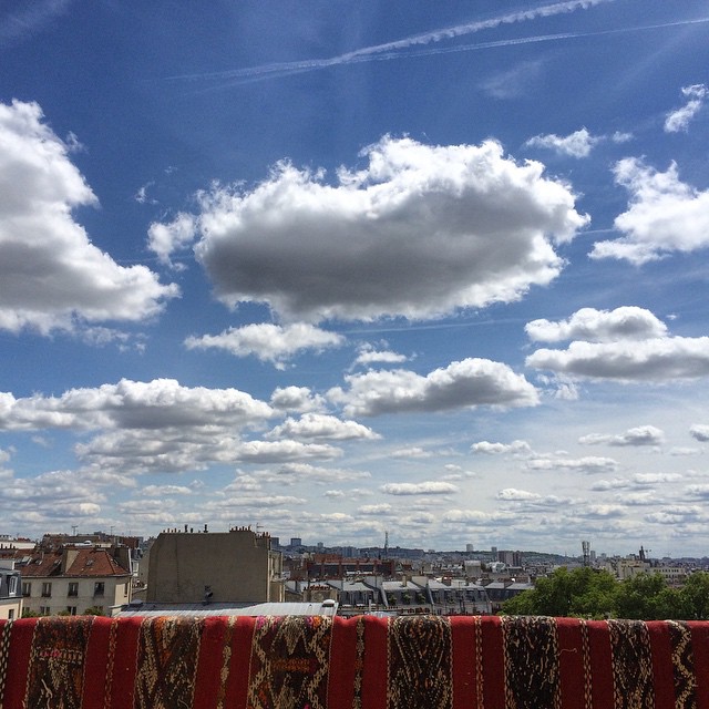 waiting for plants to arrive - sky kilim now #nofiltrage #paris9 #newhome #view