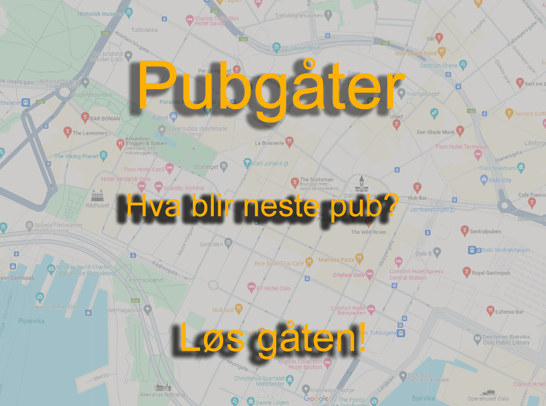 2# PubRunde Quiz, Pubgåter, 3 puber